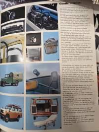 Toyota Land cruiser  Hardtop,  Vinyl top, Pickup ja Stadion Wagon  1974 myyntiesite.