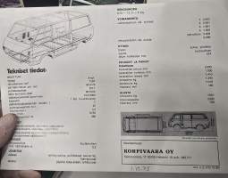 Toyota hi-ace 9/73 myyntiesite