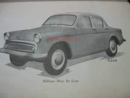 Hillman Minx  - instruktionsbok 1957