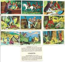 Aarresaari  keräilykuva nrot 6,13,14,17,20,21,22,27,28 ja 30  yht 10 eril