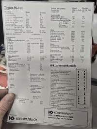 Toyota Hi-lux   1978 myyntiesite