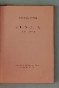 Runoja 1925–1945.  ( 1 painokset)