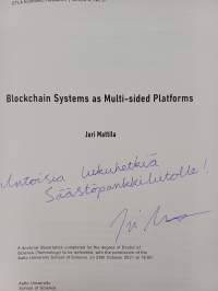 Blockchain systems as Multi-sided Platforms (signeerattu, tekijän omiste)