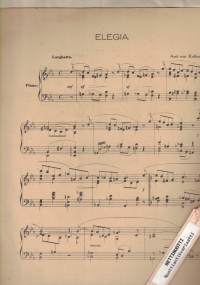 Suomen musiikkilehden kansiliite - Elegia pianolle