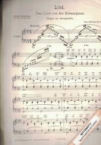 Laulu Ristilukista Op. 27 N:o 4 = Sången om Korsspindeln = Der Lied von der Kreuzpinne