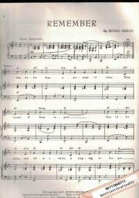 Irving Berlin Waltzes No. 1 For Voice and Piano (valssi)