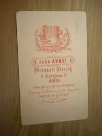 Valokuvaamo Frän Aunes, Turku -visiittikorttivalokuva / visitcard photo - cdv