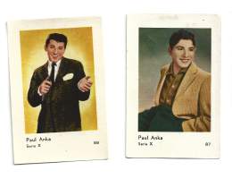 Paul Anka nr 87 ja 88  -  purkkakääre makeiskääre keräilykuva