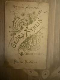 Valokuvaamo Georg Nyblin, Turku -visiittikorttivalokuva / visitcard photo - cdv