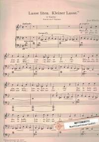 Lasse Liten = Kleiner Lasse, Sång för en röst med piano