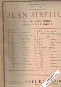 Jean Sibelius Pianokompositioner - Sävellyksiä pianolle Opus 76 N:o 1-13