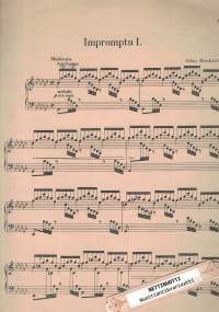 Kaksi Impromptua pianolle = Zwei Imoromptus für Pianoforte = Två Impromptus för piano