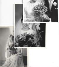 Vihkikuva, hääkuva - valokuva  13x18 cm 3 kpl erä