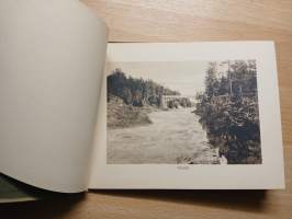 10 kappaletta vanhoja valokuvia Imatralta nidottuna kansiin
