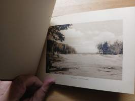 10 kappaletta vanhoja valokuvia Imatralta nidottuna kansiin