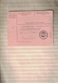 Postiennakko-osoitekortti Tampere - Wilppula