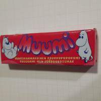 Muumi purukumipakkaus täysi avaamaton tuotepakkaus Muumi