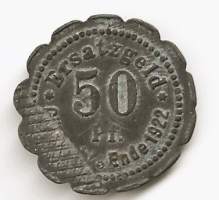 Stettin 5 Pfenning hätävaluutta  25 mm