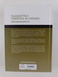 Oikeudenkäynti, III : Pääkäsittely, todistelu ja tuomio