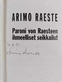 Paroni von Raesteen ihmeelliset seikkailut (signeerattu)