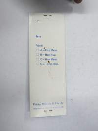 Alkuperäinen "Otto" - Pekka Mikkola &amp; Co Oy, Parola -pilkki, kuparinvärinenkäyttämätön, alkuperäispakkauksessaan