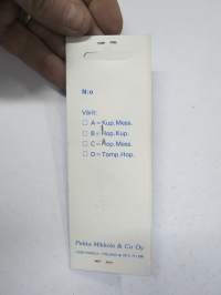 Alkuperäinen "Otto" - Pekka Mikkola &amp; Co Oy, Parola -pilkki, käyttämätön, alkuperäispakkauksessaan