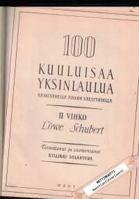 Yhteissidos: 100 kuuluisaa yksinlaulua keskiäänelle pianon säestyksellä 1-2 + Kokoelma yksinlauluja nuorisolle I