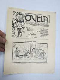 Ovela 1914 nr 8-9 -rautatieläisaiheinen pilalehti, ilmestynyt Terijoella