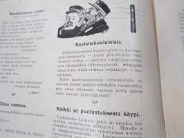 Ovela 1914 nr 8-9 -rautatieläisaiheinen pilalehti, ilmestynyt Terijoella
