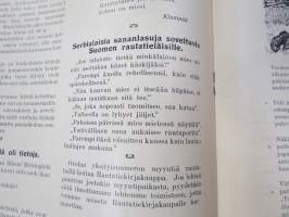 Ovela 1914 nr 8-9 -rautatieläisaiheinen pilalehti, ilmestynyt Terijoella