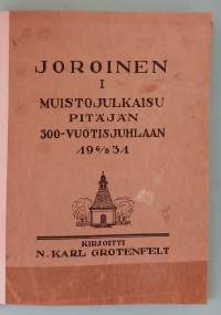 Joroinen I - II.  ( Paikkakuntahistoria )