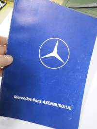 Mercedes-Benz asennusohje 1984 -henkilöautojen omatoimisen huollon, osien ja komponenttien tarkastusohjeiden, säätöjen yms. ohjekirja
