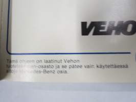 Mercedes-Benz asennusohje 1984 -henkilöautojen omatoimisen huollon, osien ja komponenttien tarkastusohjeiden, säätöjen yms. ohjekirja