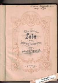 Sämtliche Lieder für eine Singstimme mit Klavierbegleitung.