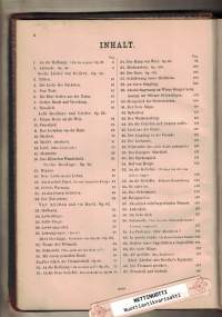 Sämtliche Lieder für eine Singstimme mit Klavierbegleitung.