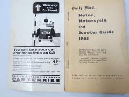 Daily Mail motor (automobile), motorcycle &amp; scooter guide 1963 -engalntilainen vuoden 1963 mallien esittelykirja