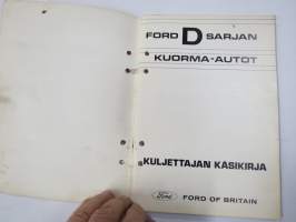 Ford D-sarja kuorma-auto 1972 -käyttöohjekirja