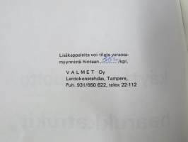 Valmet D 25-40 trukki / haarukkatrukki  25215- -käyttö- ja huolto-ohjekirja / käyttöohjekirja