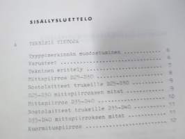 Valmet D 25-40 trukki / haarukkatrukki  25215- -käyttö- ja huolto-ohjekirja / käyttöohjekirja