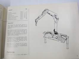 Hiab 650/1 -Operator´s Manual, Instruktionsbuch, Manuel d´instructions, Manual de instrucciones -käyttöohjekirja, monikielinen, ei suomeksi