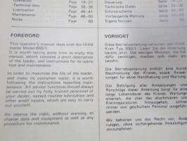 Hiab 650/1 -Operator´s Manual, Instruktionsbuch, Manuel d´instructions, Manual de instrucciones -käyttöohjekirja, monikielinen, ei suomeksi