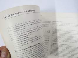 Hiab 650/1 -Operator´s Manual, Instruktionsbuch, Manuel d´instructions, Manual de instrucciones -käyttöohjekirja, monikielinen, ei suomeksi