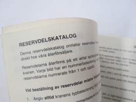 Hiab 650/1 -Reservdelskatalog / Spare Parts Catalogue / Ersatzteilkatalog -varaosaluettelo