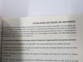 Hiab 650/1 -Reservdelskatalog / Spare Parts Catalogue / Ersatzteilkatalog -varaosaluettelo