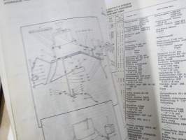 Sampo 10, 20, 30 (Rosenlew) ajopuimurit -varaosaluettelo, sisältää sähkökaaviot, hihnakaaviot