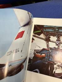 Aeroflot Tupolev-134 lentokone -esite saksaksi