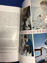 Aeroflot Tupolev-134 lentokone -esite saksaksi