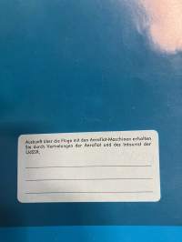 Aeroflot Tupolev-134 lentokone -esite saksaksi