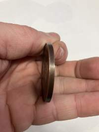 Linotype 1886-1986 / Ottmar Morgenthaler - painokone -muistomitali / riipus