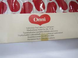 Onni -varmuusvälinepakkaus 1980-luvun alusta